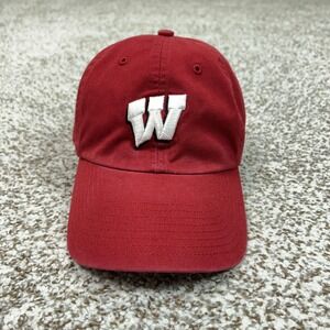 Wisconsin Badgers Hat Cap Fitted Mens Small Red NCAA College Football Team Sport